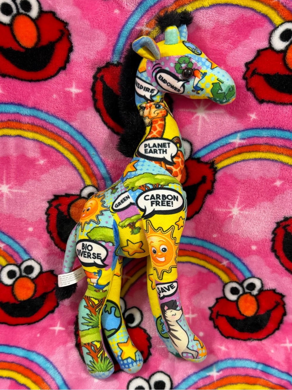 Wild Republic Colorful Graffiti Giraffe Plush Stuffed Animal Safari Toy